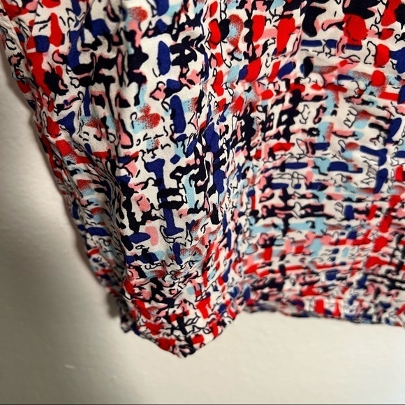 Zara Basic Sleeveless Shell Blouse Geometric - Picture 5 of 10